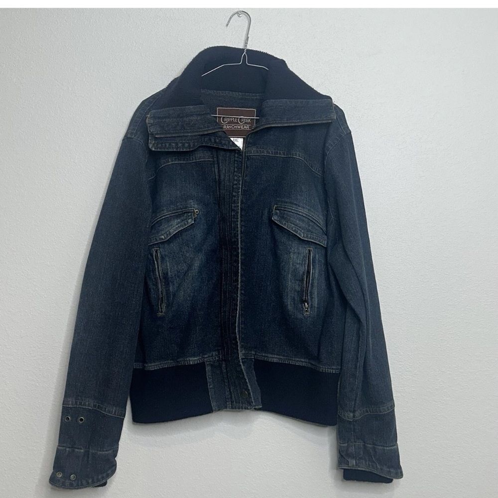 Cripple Creek Ranchwear Denim Jacket Womens Sz XXL Outdoor Western Rodeo Chore - Picture 9 of 9